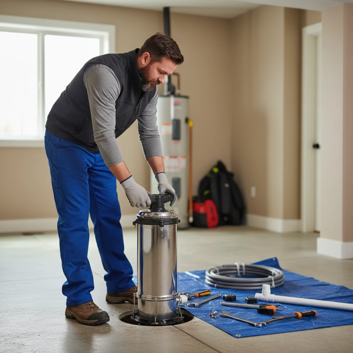 Replacing a sump pump before storm season
