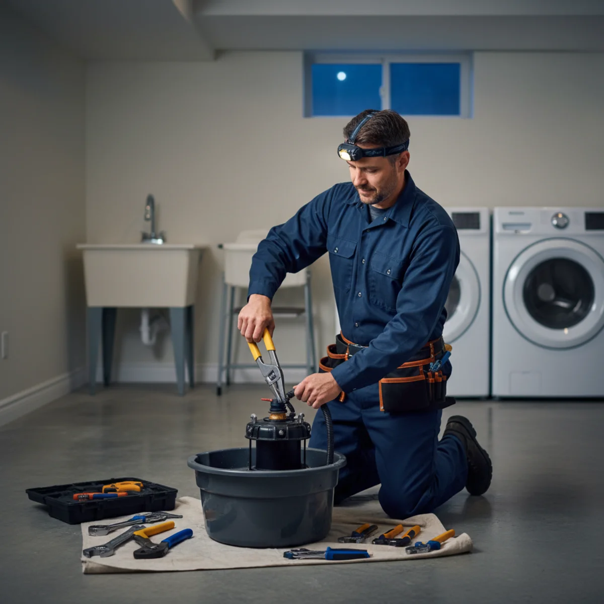 Emergency sump pump repair