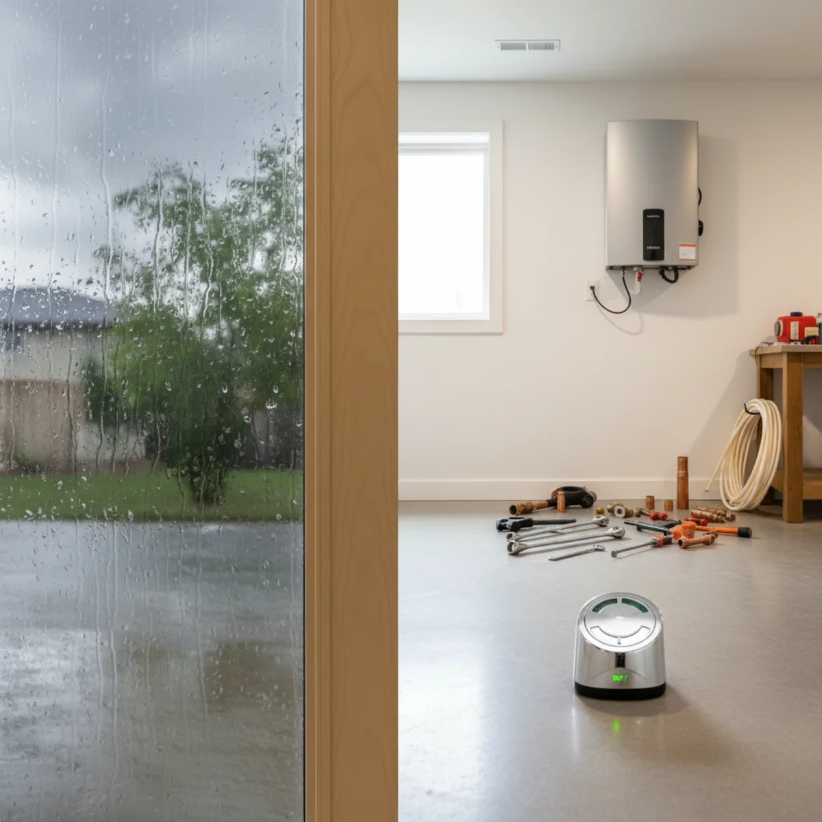 Preventing basement flooding in heavy rain