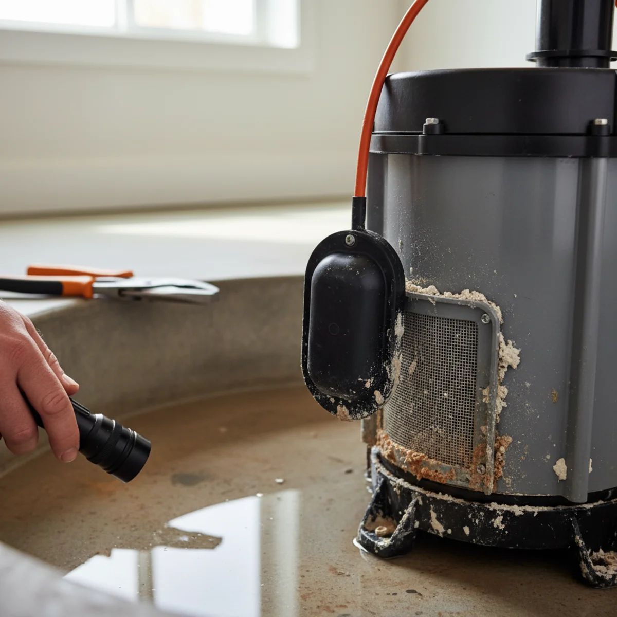 Sump pump float switch problem