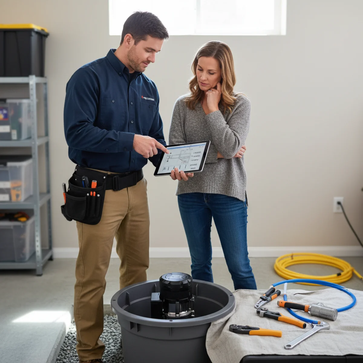 Reviewing sump pump installation cost in Littleton