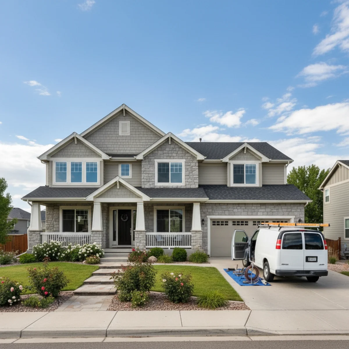 Suburban home in Aurora, CO served by a local sump pump company