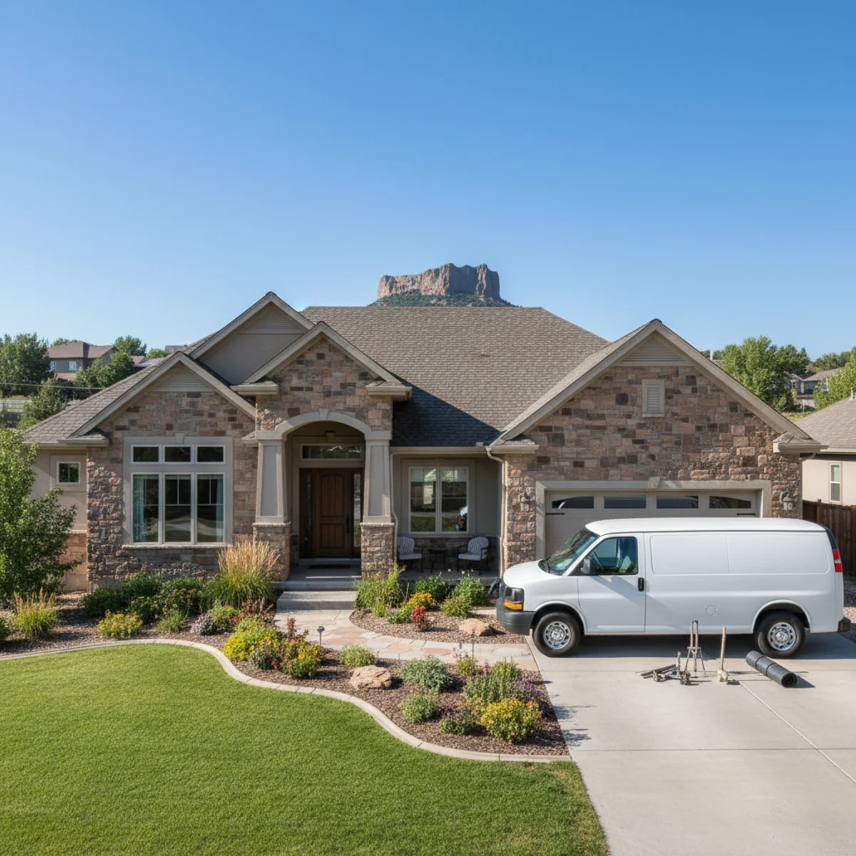 Suburban home in Castle Rock, CO served by a local sump pump company